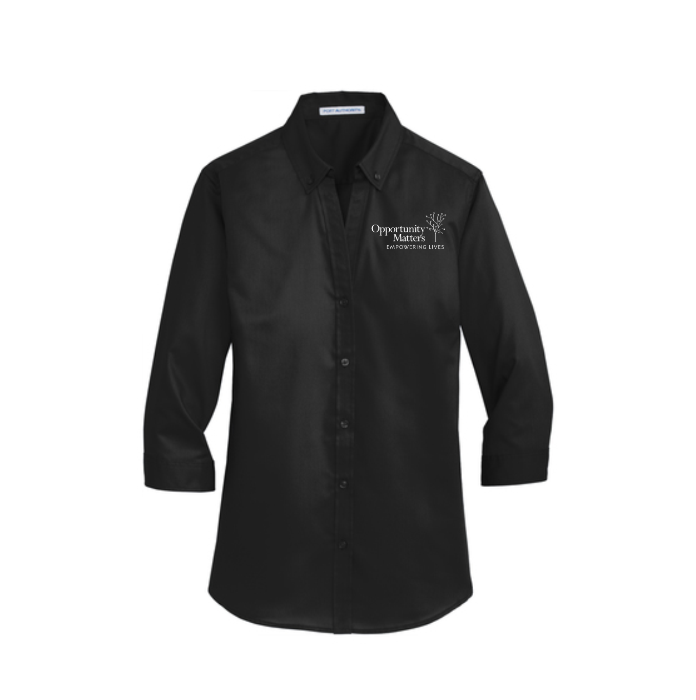 Ladies 3/4-Sleeve SuperPro Twill Shirt - Opportunity Matters Online Store